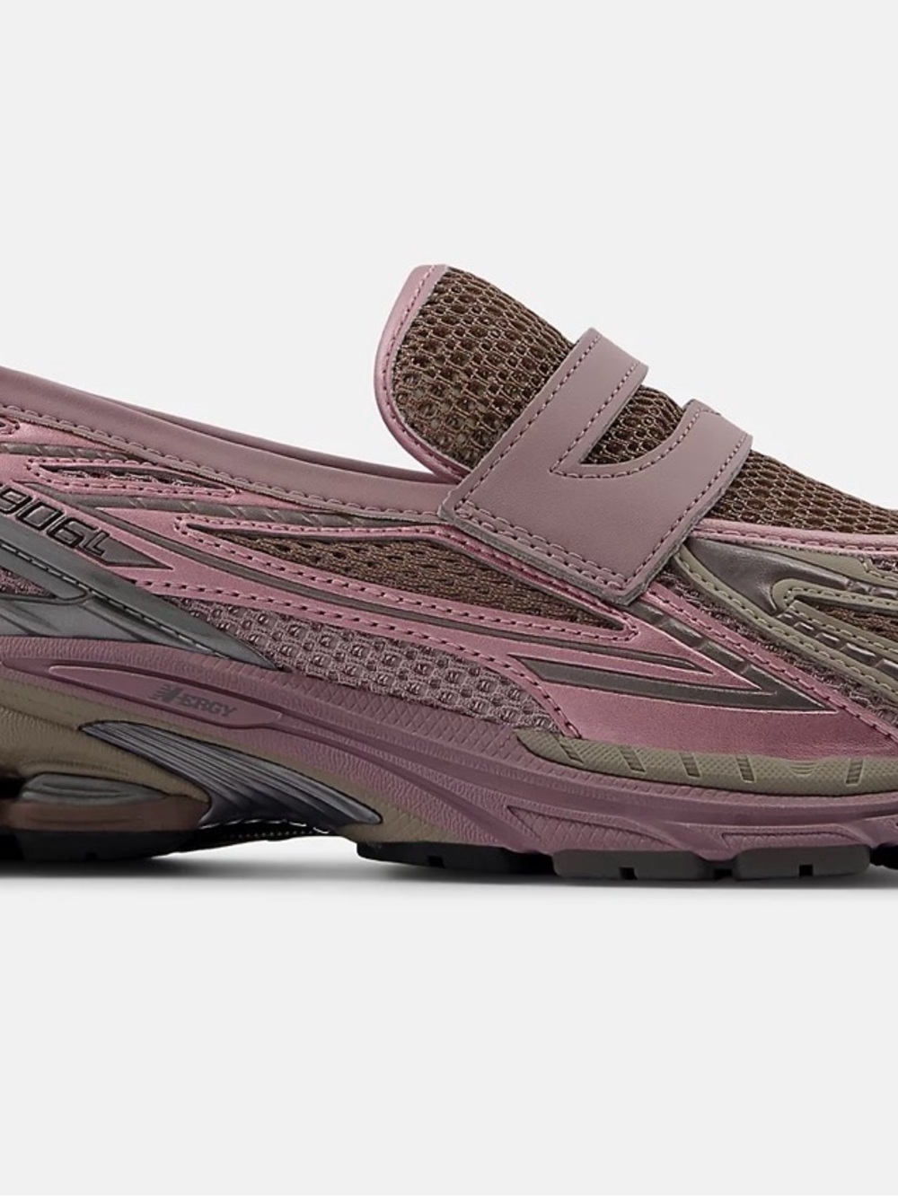 New Balance Pink Metallic Slip-On Sneakers - Picture 4 of 5